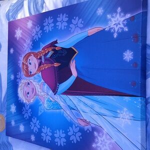 A picture frame of Anna and Elsa